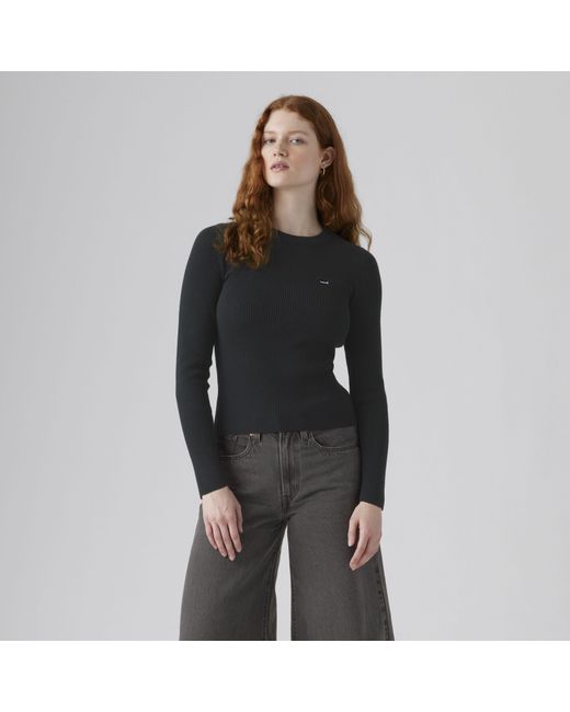 Levi's Black Crewneck Rib Sweater