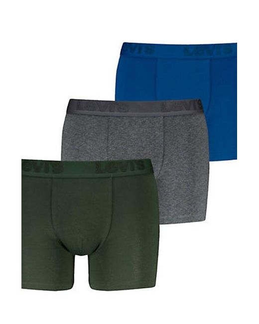 Levi's Green Premium Boxer Brief 3 Pack for men