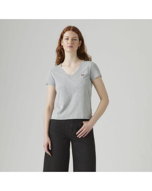 Levi's White Perfect V Neck Tee (2 Pack)