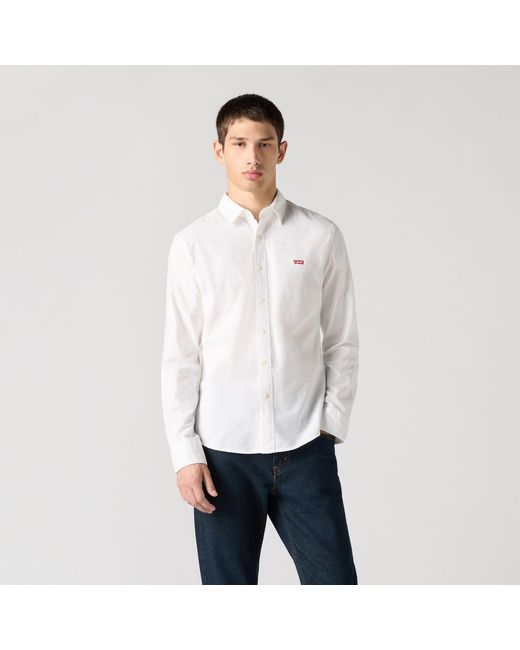 Levi's Black Battery Housemark Slim Fit Shirt for men