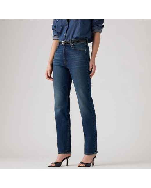 Levi's Blue Ribcage Slim Jeans