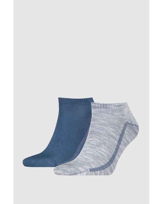 Levi's Blue Low Cut Plating Yarn Socks 2 Pack for men