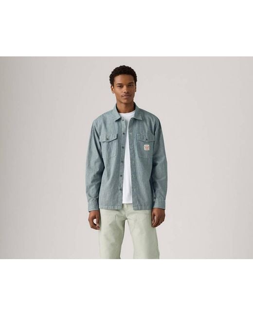 Camicia Da Lavoro A Maniche Lunghe di Levi's in Blue da Uomo