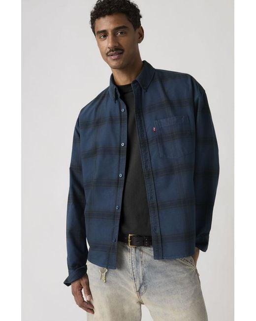 Levi's Blue Zandt Boxy Shirt for men