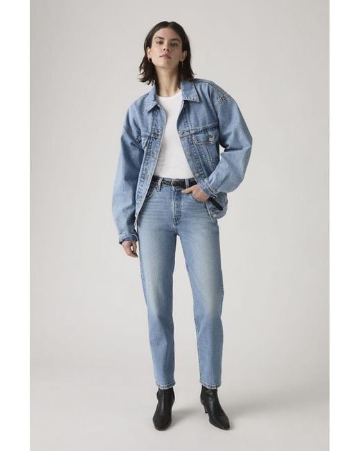 Levi's Blue 501 Crop Jeans