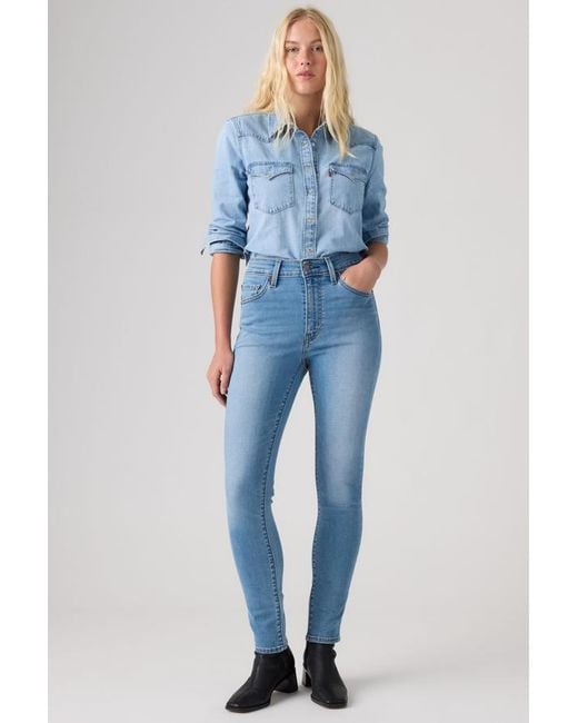 Levi's Blue 721 High Rise Skinny Jeans