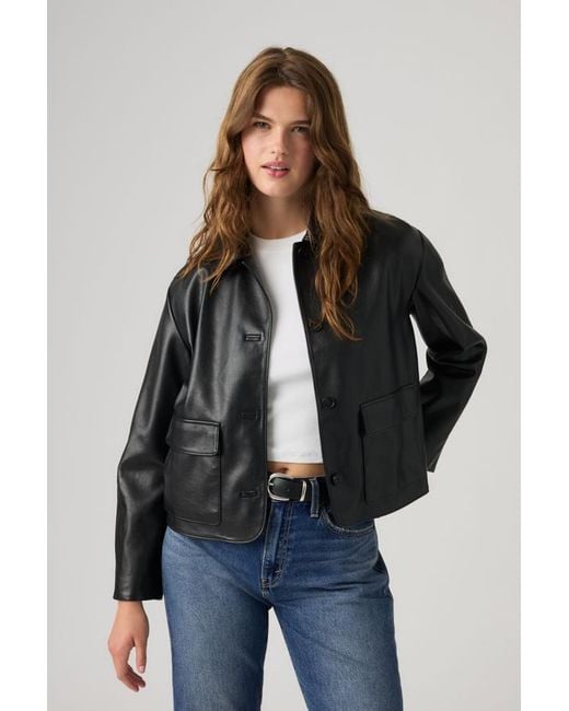 Mia Short Jacket Levi's en coloris Gray