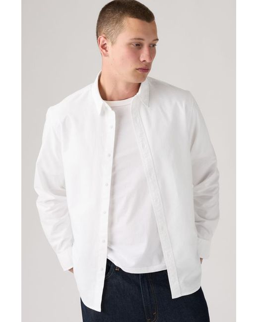 Levi's White Classic Relaxed Shirt for men