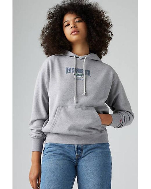 Grey levi hoodie hotsell