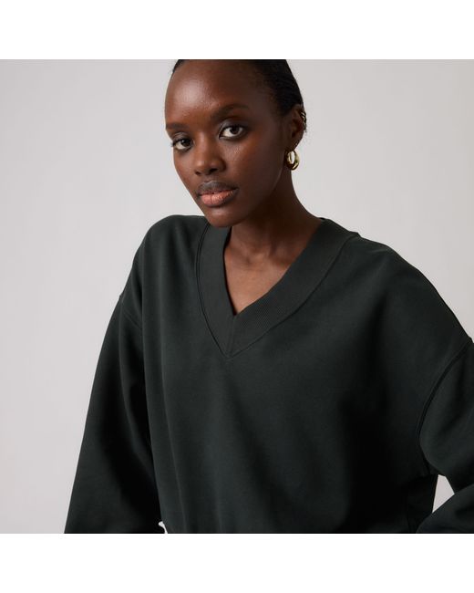 Levi's Black Vintage V Neck Sweatshirt