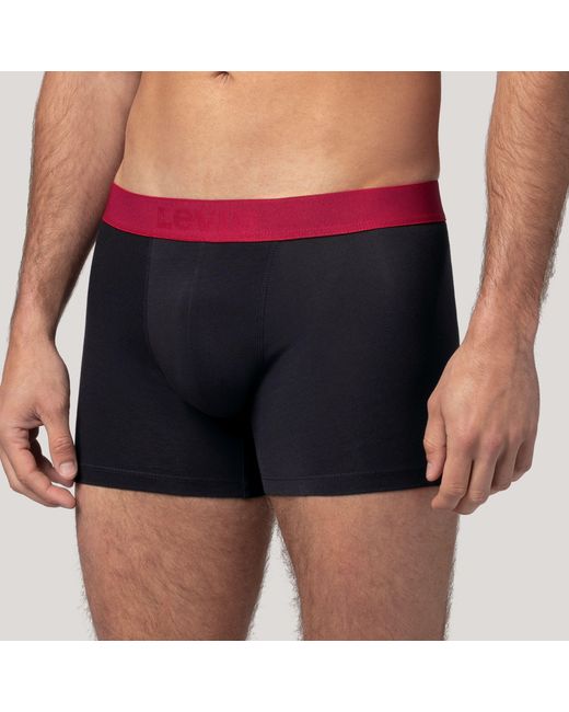 Levi's Red Twill Boxer Brief 2 Pack for men