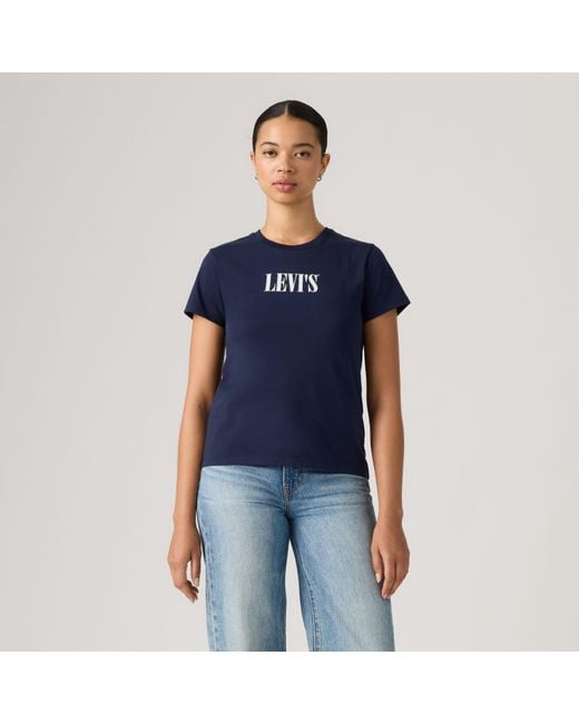 Levi's The Perfect Tee in het Blue
