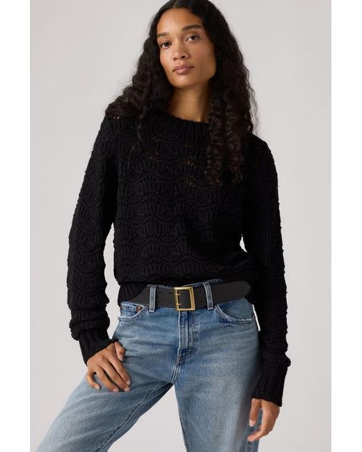 Levi's Black Hope Crochet Pullover