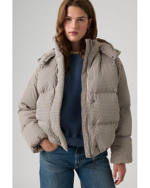 Tate Bubble Puffer Levi's en coloris Gray
