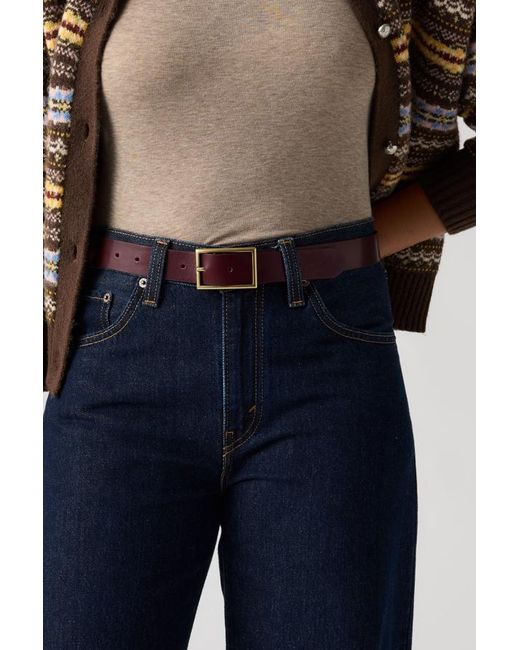 Levi's Blue Rectangle Buckle Belt