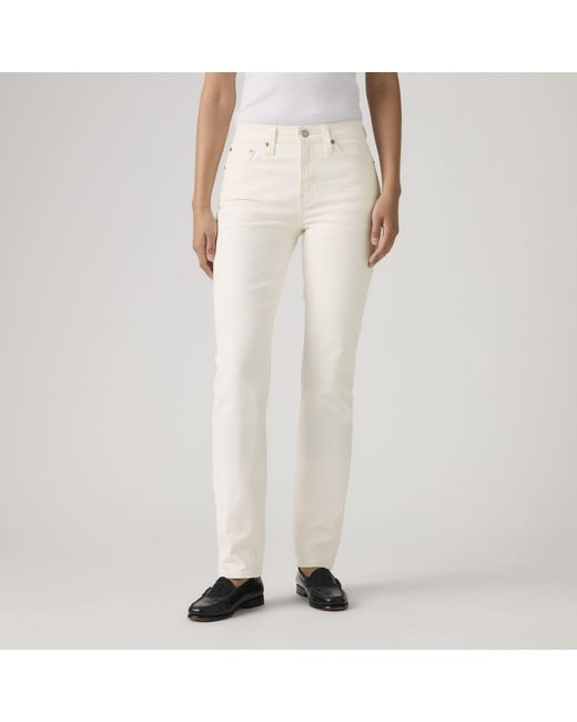 Levi's White Wedgie Slim Jeans