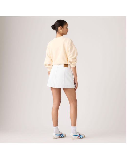 Levi's Skort Met Knoopsluiting Vooraan in het Natural
