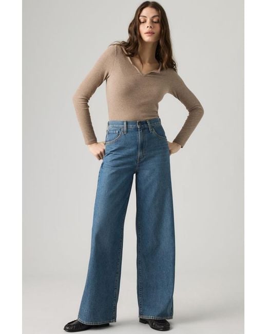 Levi's Blue Cinch Baggy Jeans