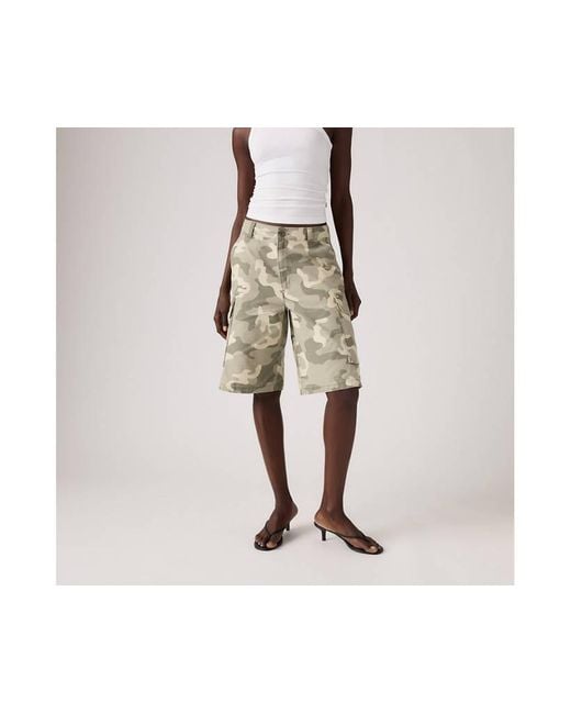 Short Baggy Cargo Modello Dad di Levi's in Natural