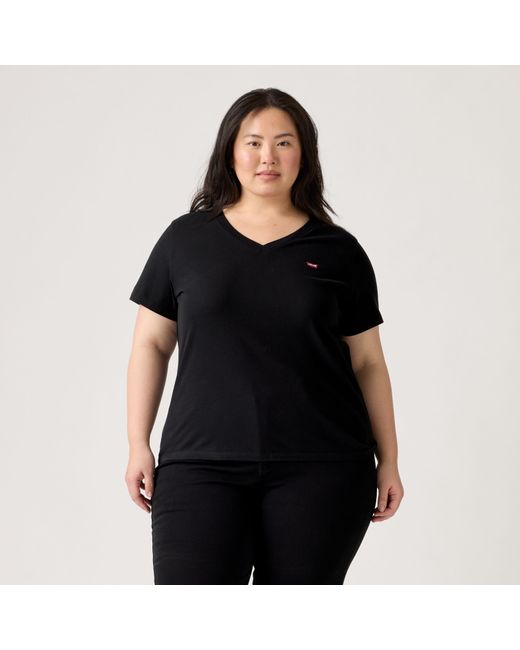 Levi's V Neck Tee Plus in het Black