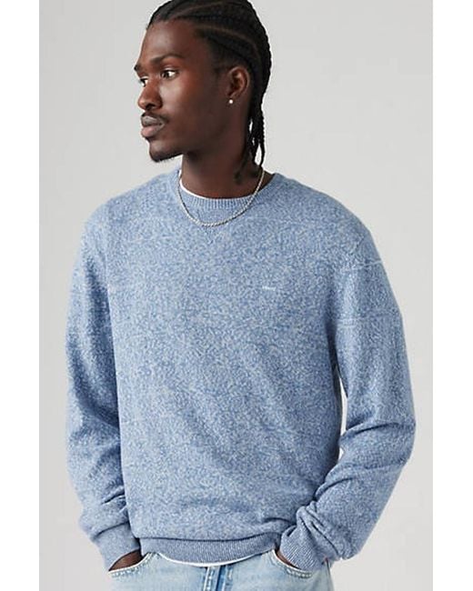 Levi's Blue Lightweight Housemark Sweater for men