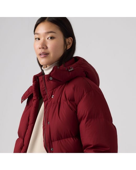 Tate Bubble Puffer Levi's en coloris Red
