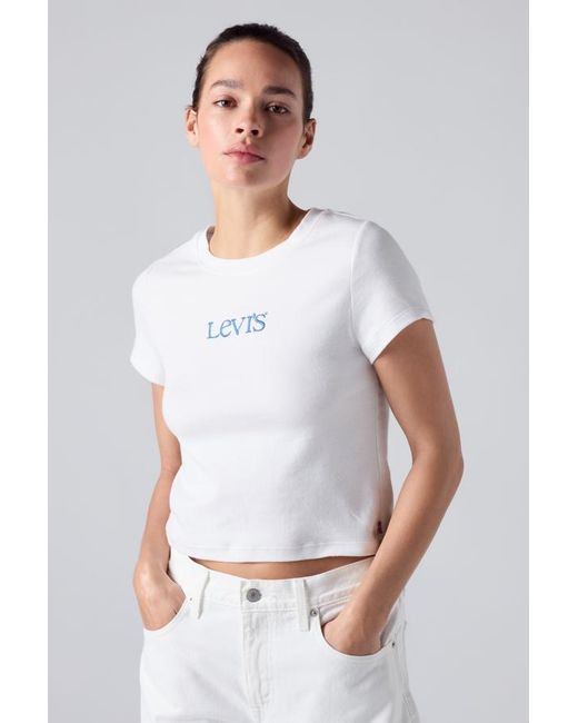 Levi's White Graphic Essential Baby Tee