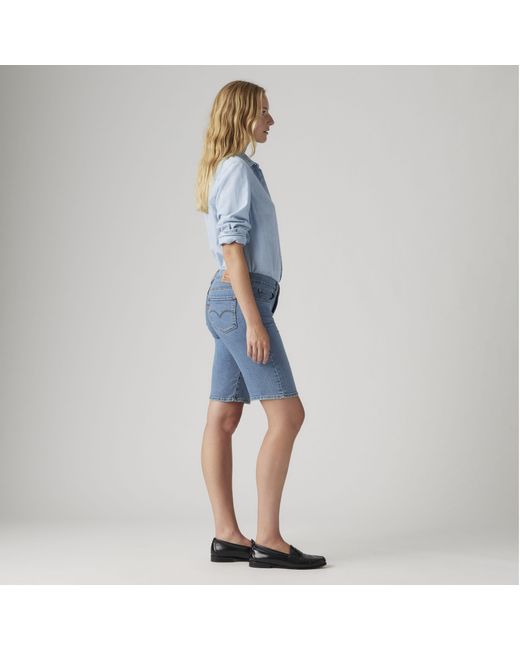 Levi's Shaping Bermudashort in het Blue