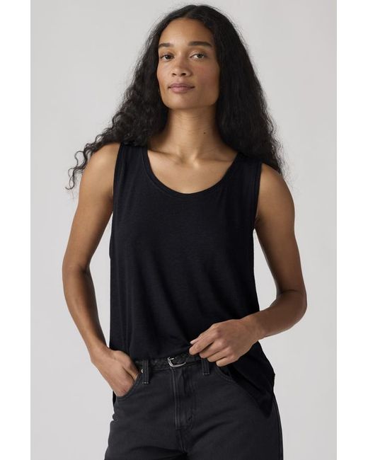 Levi's Black Lori Linen Scoop Tank