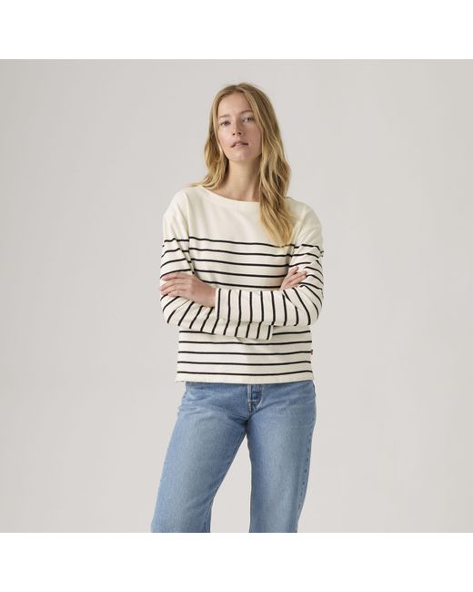 Levi's Blue Marin Striped Top