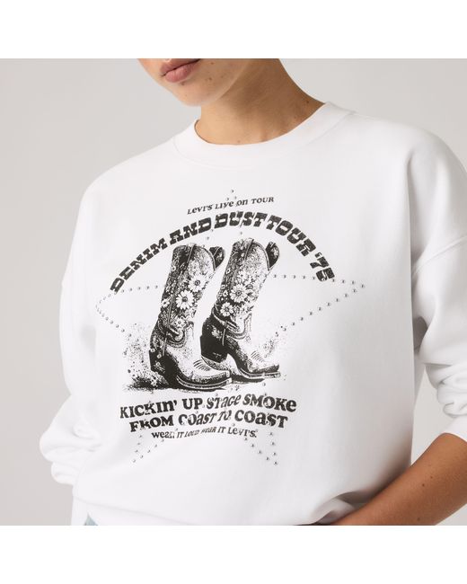 Levi's Gray Graphic Vintage Boxy Sweatshirt