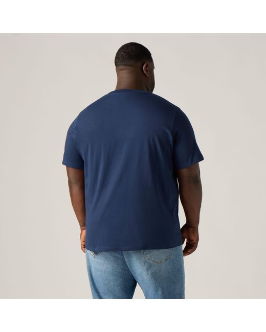 Levi's Black Graphic T Shirt (Big & Tall) for men