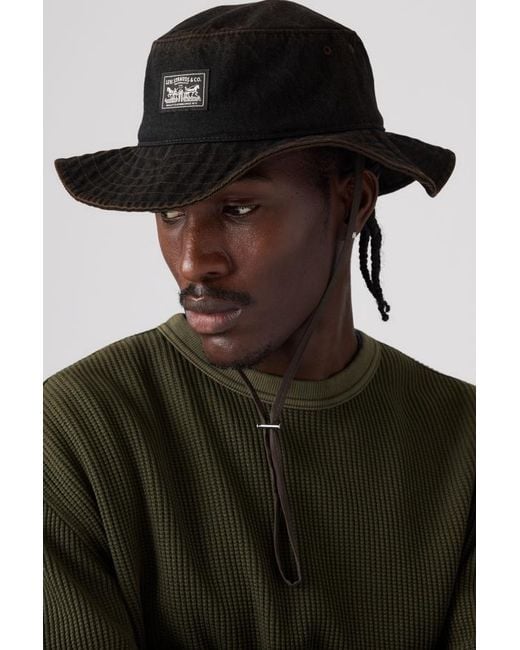 Levi's Black Bay Drawstring Hat for men