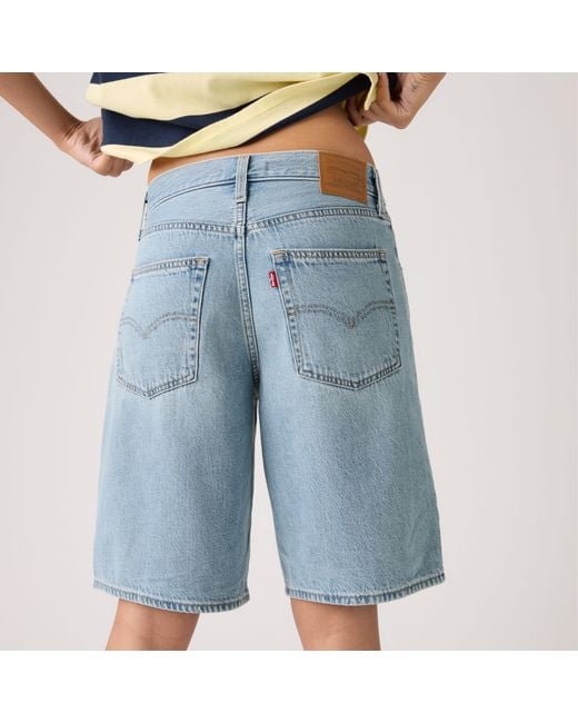 Levi's Blue Baggy Dad Lightweight Jorts