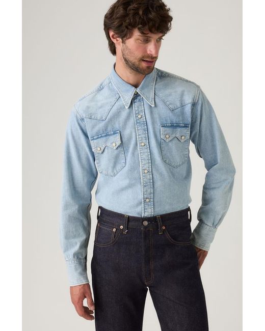 Levi's Blue Vintage Clothing Shorthorn Sawtooth Shirt for men