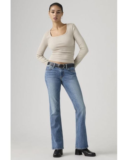 Levi's Blue Low Slim Boot Jeans