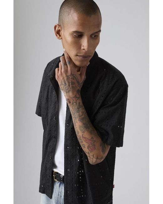 Levi's Sunset Camp Lightweight Overhemd in het Black voor heren