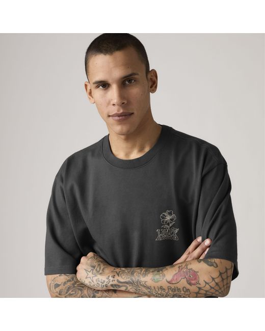 Levi's T Shirt Met Halflange Mouwen in het Gray voor heren