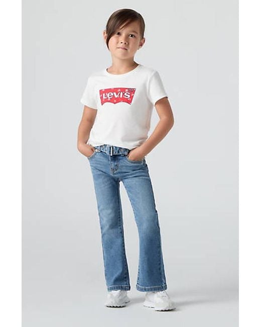 Jeans 726 Svasati Con Cintura Per Ragazzi di Levi's in Blue