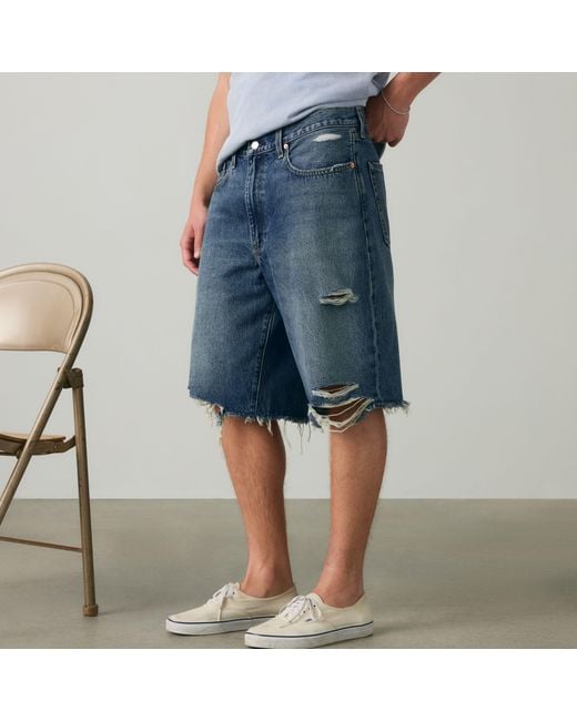 Levi's Blue 478 Baggy Shorts for men