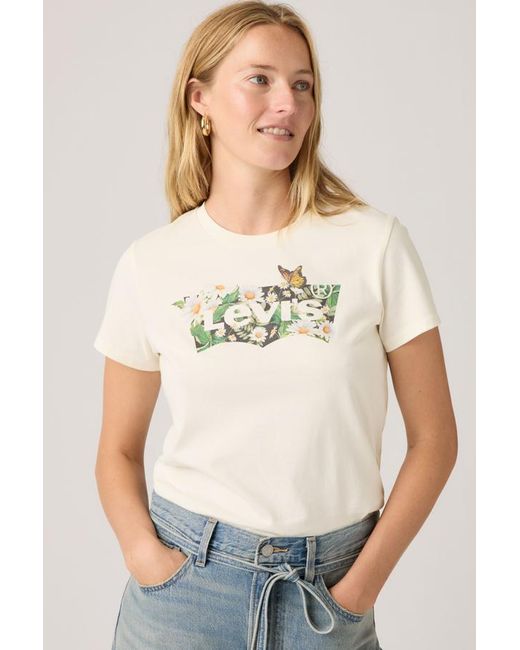 T Shirt Graphique Perfect Levi's en coloris Natural