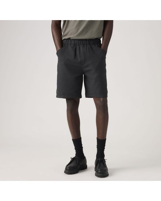 Levi's Black Pull On Work Lightweight Shorts for men