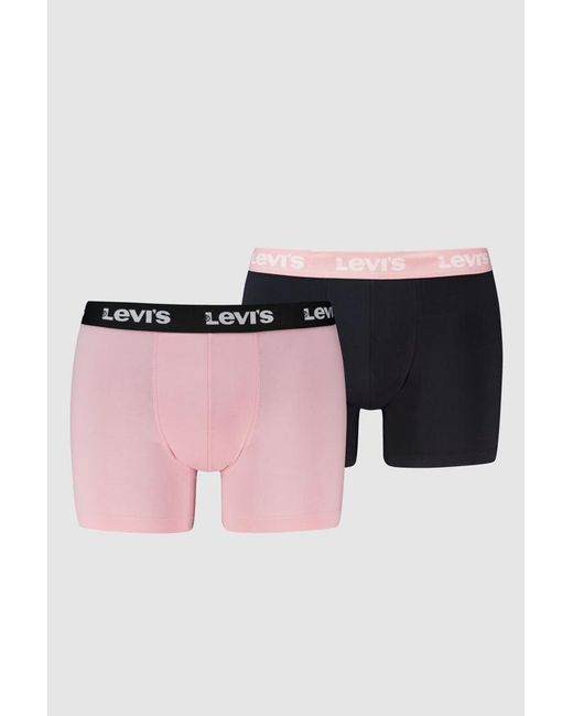Repeat Logo Boxer Brief 2 Pack Levi's de hombre de color Multicolor