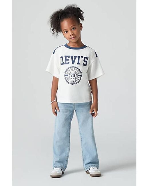 Jeans A Gamba Ampia Per Ragazzi di Levi's in Blue