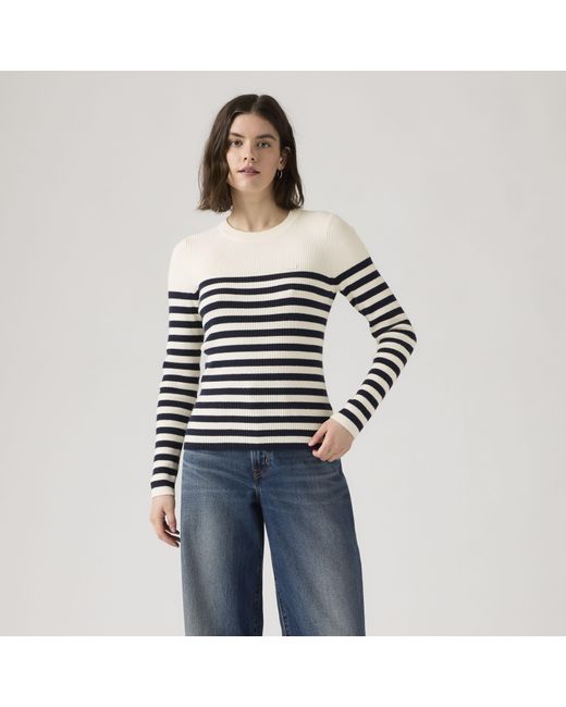 Levi's Blue Crewneck Rib Sweater
