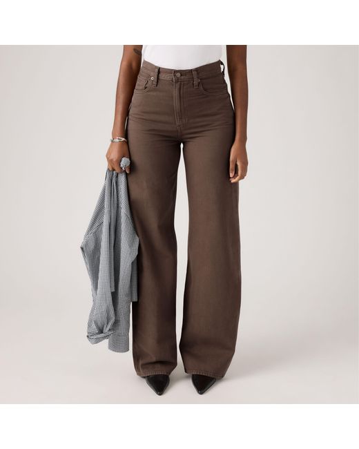 Levi's Multicolor Ribcage Wide Leg Linen Trousers