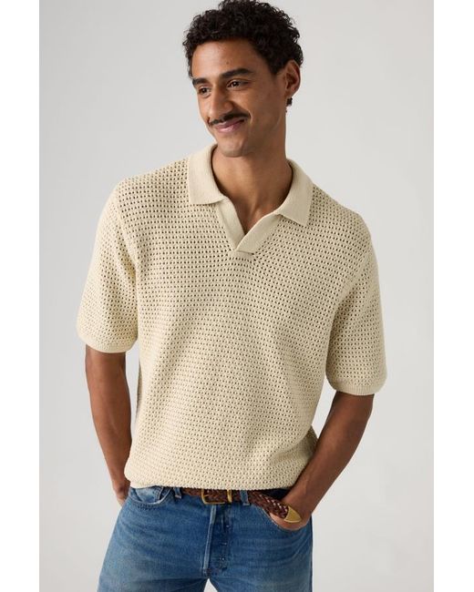 Levi's Natural Dillon Open Collar Polo for men