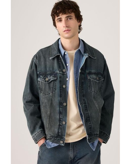 Levi's Gray Relaxed Trucker Jacket for men