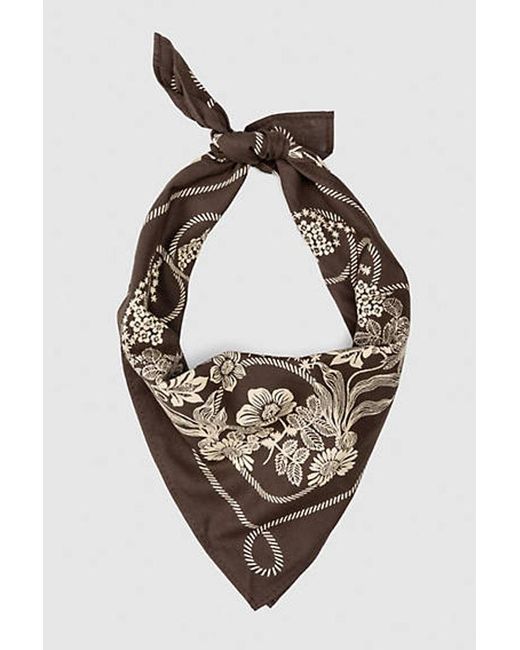 Levi's Brown Floral Rodeo Bandana for men