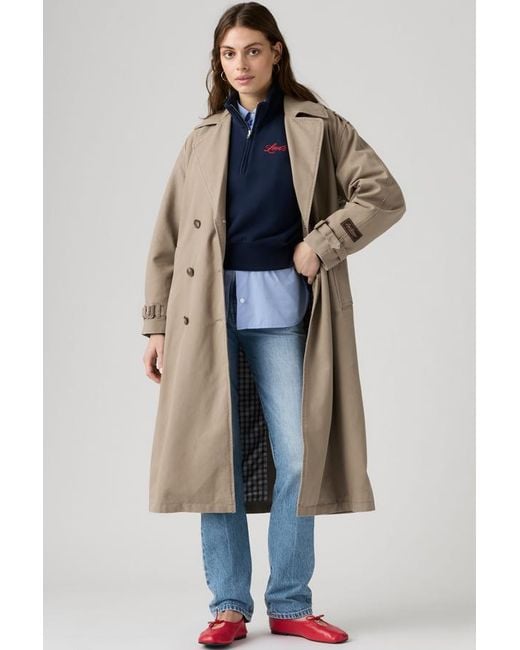 Levi's Blue Serena Trench Coat